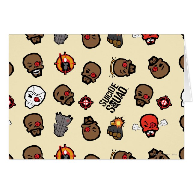 Suicide Squad | Deadshot Emoji Pattern (Front Horizontal)