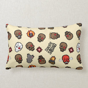 Suicide Squad Deadshot Emoji Pattern Lumbar Cushion