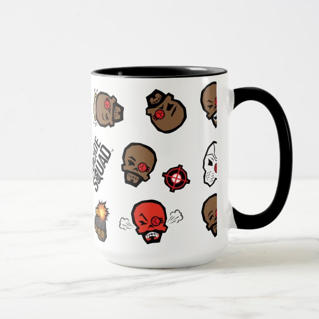 Suicide Squad | Deadshot Emoji Pattern Mug (Right)