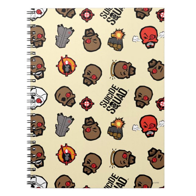 Suicide Squad | Deadshot Emoji Pattern Notebook (Front)