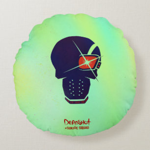 Suicide Squad   Deadshot Head Icon Round Cushion