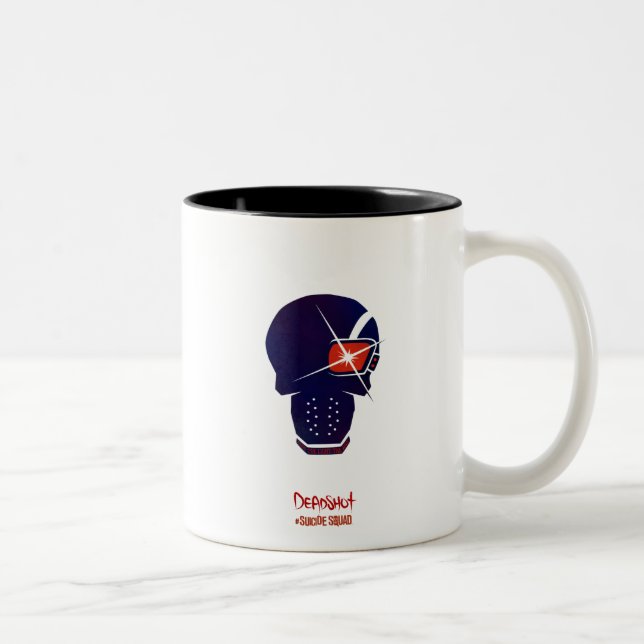 Suicide Squad | Deadshot Head Icon Two-Tone Coffee Mug (Right)