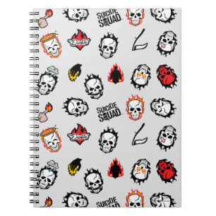 Suicide Squad Diablo Emoji Pattern Notebook