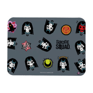 Suicide Squad   Enchantress Emoji Pattern Magnet