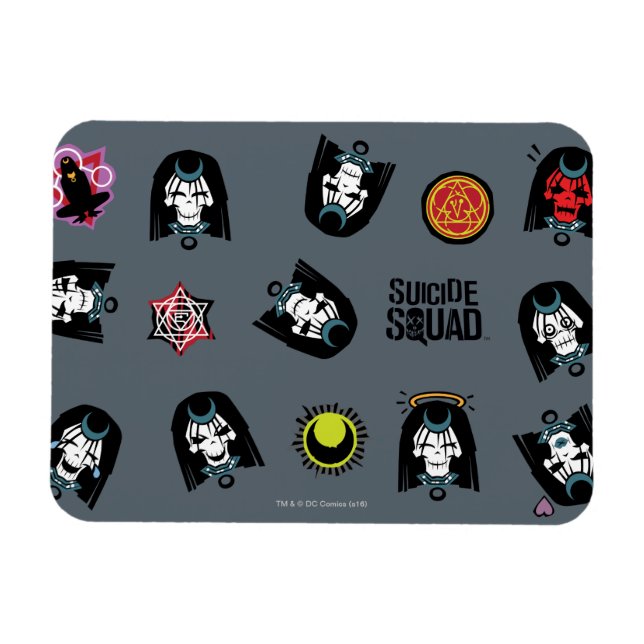 Suicide Squad | Enchantress Emoji Pattern Magnet (Horizontal)