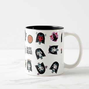 Suicide Squad   Enchantress Emoji Pattern Two-Tone Coffee Mug