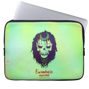 Suicide Squad   Enchantress Head Icon Laptop Sleeve