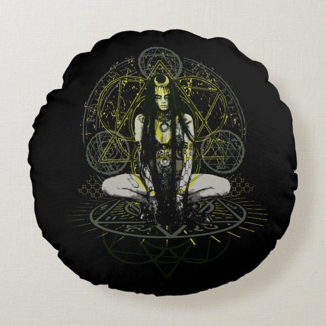 Suicide Squad | Enchantress Magic Circles Round Cushion (Front)