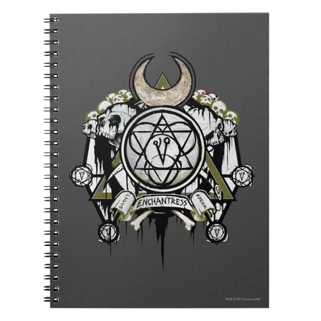 Suicide Squad | Enchantress Symbols Tattoo Art Notebook (Front)