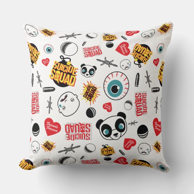Suicide Squad | Friends Forever Pattern Cushion (Front)