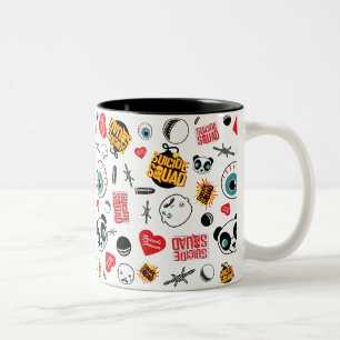 Suicide Squad   Friends Forever Pattern Two-Tone Coffee Mug