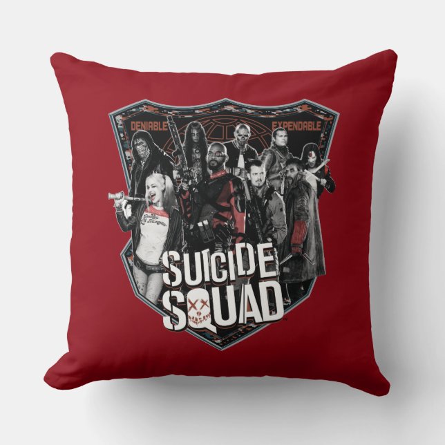 Suicide Squad | Group Badge Photo Cushion (Front)