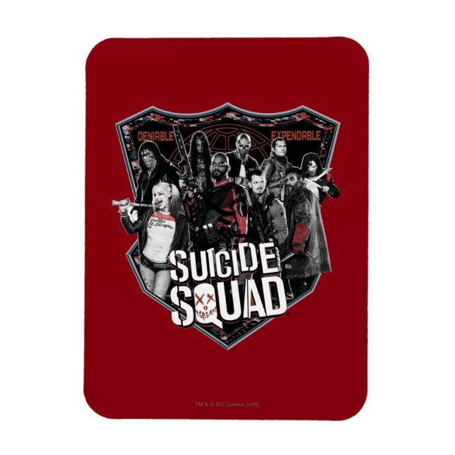 Suicide Squad | Group Badge Photo Magnet (Vertical)