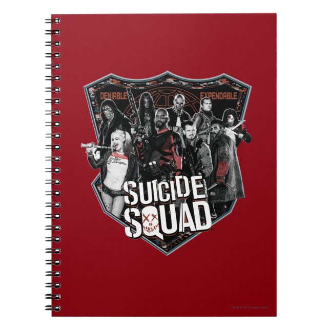 Suicide Squad | Group Badge Photo Notebook (Front)