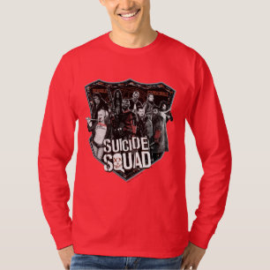 Suicide Squad Group Badge Photo T-Shirt
