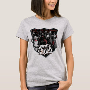 Suicide Squad   Group Badge Photo T-Shirt