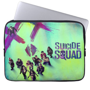 Suicide Squad   Group Poster Laptop Sleeve