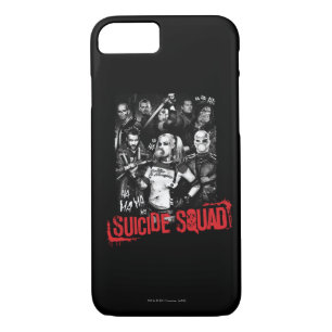 Suicide Squad   Grunge Group Photo iPhone 8/7 Case