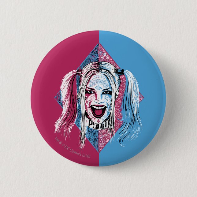 Suicide Squad | Harley Laugh 6 Cm Round Badge (Front)