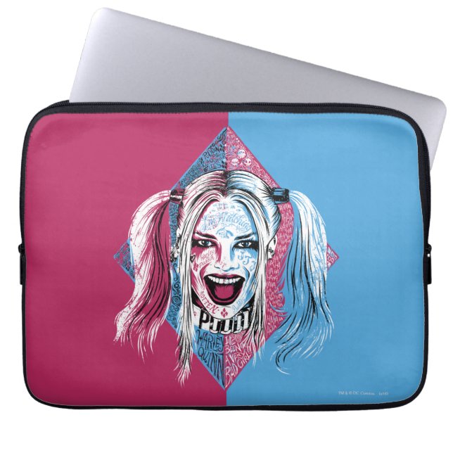 Suicide Squad | Harley Laugh Laptop Sleeve (Front)