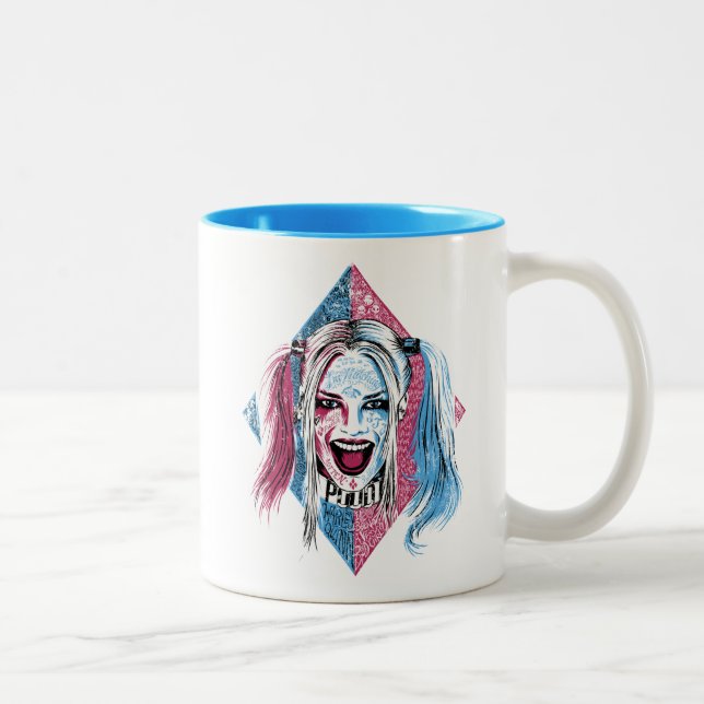 Suicide Squad | Harley Laugh Two-Tone Coffee Mug (Right)