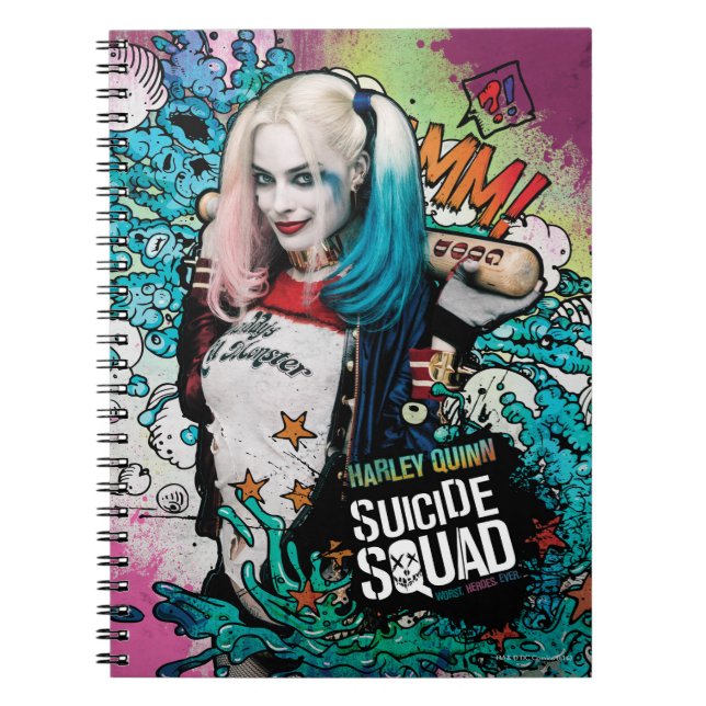 Suicide Squad | Harley Quinn Character Graffiti Notebook (Front)