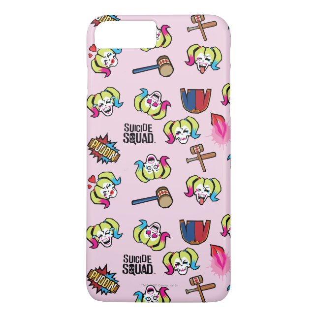 Suicide Squad | Harley Quinn Emoji Pattern Case-Mate iPhone Case (Back)