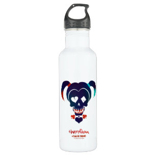 Suicide Squad   Harley Quinn Head Icon 710 Ml Water Bottle