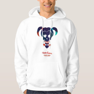 Suicide Squad   Harley Quinn Head Icon Hoodie