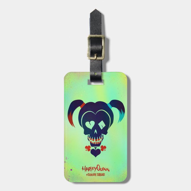 Suicide Squad | Harley Quinn Head Icon Luggage Tag (Front Vertical)