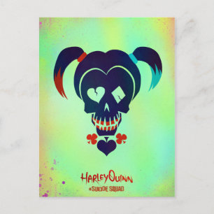 Suicide Squad   Harley Quinn Head Icon Postcard