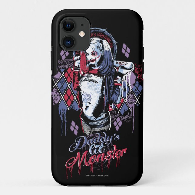 Suicide Squad | Harley Quinn Inked Graffiti Case-Mate iPhone Case (Back)