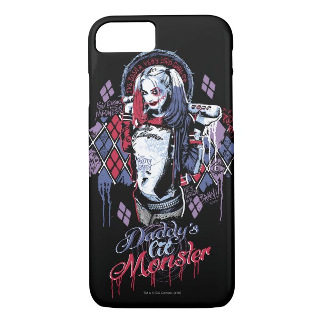 Suicide Squad | Harley Quinn Inked Graffiti Case-Mate iPhone Case (Back)