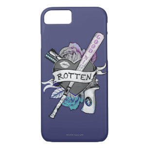 Suicide Squad   Harley Quinn "Rotten" Tattoo Art iPhone 8/7 Case