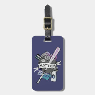 Suicide Squad   Harley Quinn "Rotten" Tattoo Art Luggage Tag