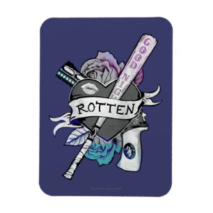 Suicide Squad   Harley Quinn "Rotten" Tattoo Art Magnet