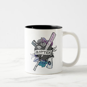 Suicide Squad   Harley Quinn "Rotten" Tattoo Art Two-Tone Coffee Mug