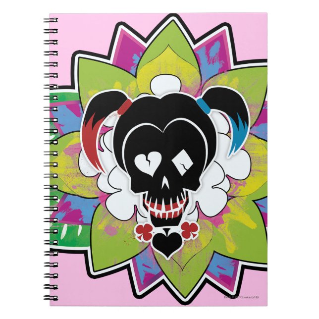 Suicide Squad | Harley Quinn Skull Tattoo Art Notebook (Front)