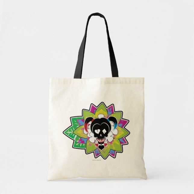Suicide Squad | Harley Quinn Skull Tattoo Art Tote Bag (Front)