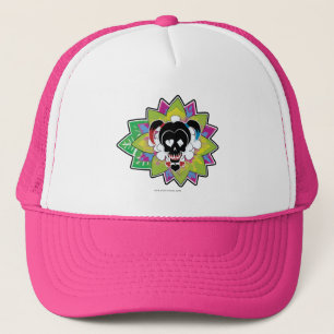 Suicide Squad   Harley Quinn Skull Tattoo Art Trucker Hat