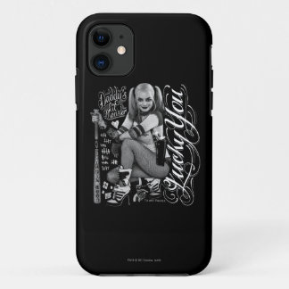 Suicide Squad | Harley Quinn Typography Photo iPhone 11 Case