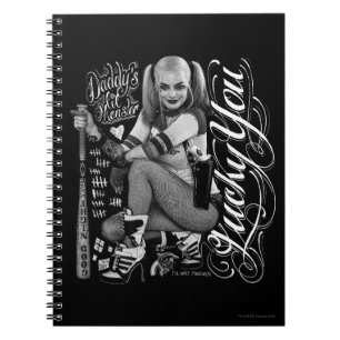 Suicide Squad   Harley Quinn Typography Photo Notebook