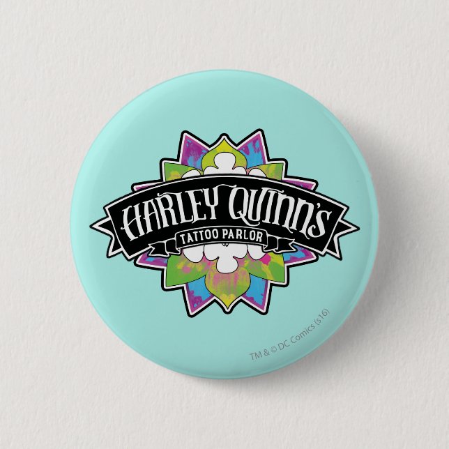 Suicide Squad | Harley Quinn's Tattoo Parlour 6 Cm Round Badge (Front)