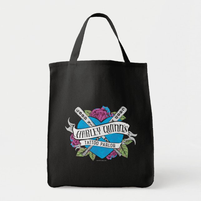 Suicide Squad | Harley Quinn's Tattoo Parlour Hear Tote Bag (Front)