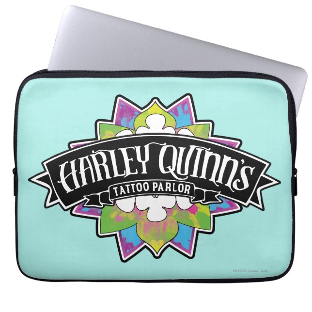 Suicide Squad | Harley Quinn's Tattoo Parlour Lotu Laptop Sleeve (Front)