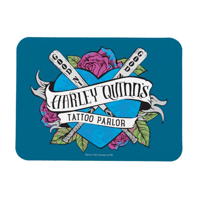 Suicide Squad | Harley Quinn's Tattoo Parlour Magnet (Horizontal)