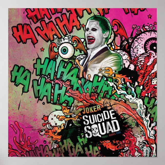 Suicide Squad | Joker Character Graffiti Poster (Front)