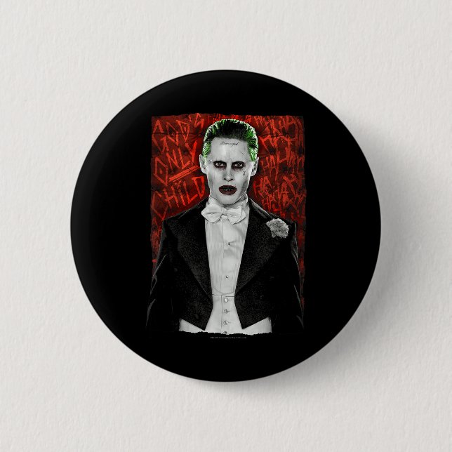 Suicide Squad Joker Dressed To Kill  6 Cm Round Badge (Front)