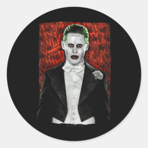 Suicide Squad Joker Dressed To Kill  Classic Round Sticker