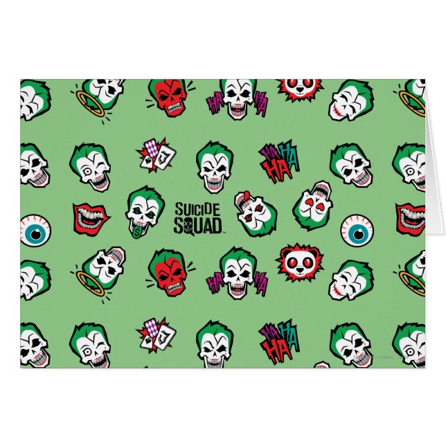 Suicide Squad | Joker Emoji Pattern (Front Horizontal)